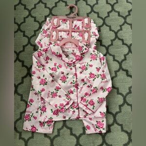 Juicy Couture Kids Pink Floral Pajamas 3 piece set